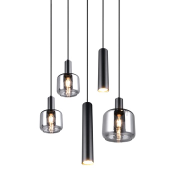 Závesné svietidlo MATARO I sklo/čierna 2