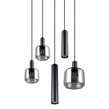Závesné svietidlo MATARO I sklo/čierna 3