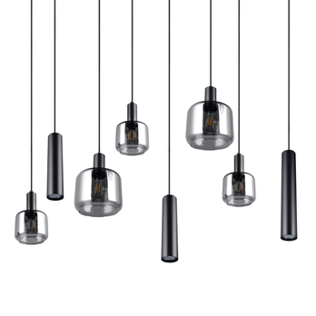 Závesné svietidlo MATARO II sklo/čierna 5