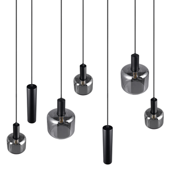 Závesné svietidlo MATARO II sklo/čierna 7