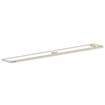 Nástenná polica MATCH PW1 dub wotan 2