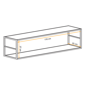 Regál MATCH RM7 čierna 1