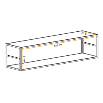 Regál MATCH RM7 čierna 2