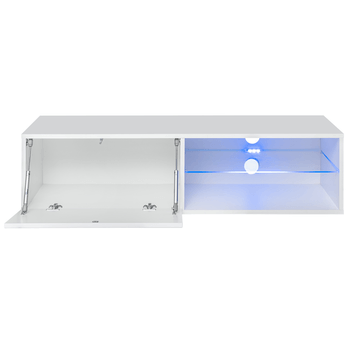 TV komoda MATCH RTV4 biela/biela vysoký lesk 1