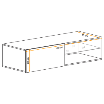 TV komoda MATCH RTV4 dub wotan 1