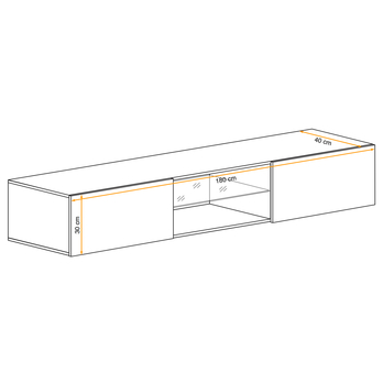 TV komoda MATCH TV3 dub wotan 3