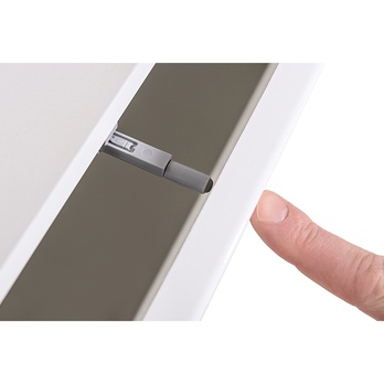 Nástenná vitrína MATCH W3 biela/biela vysoký lesk 5