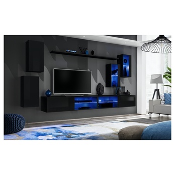 Obývacia stena MATCH XXV čierna 1