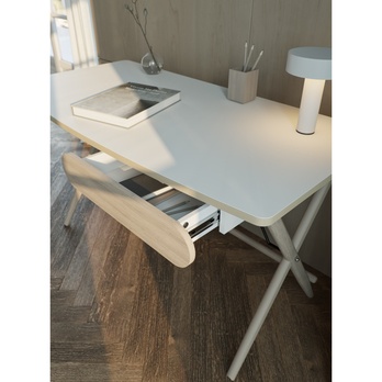 Písací stôl MATCHO 3 dub svetlá/biela 3