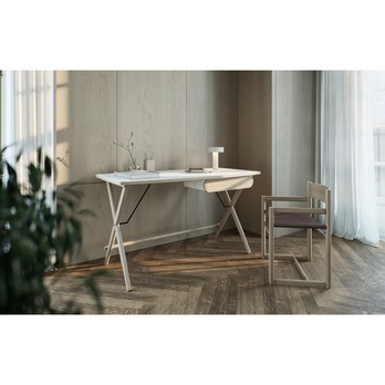 Písací stôl MATCHO 3 dub svetlá/biela 1