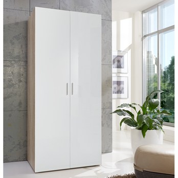 Šatníková skriňa MATLA 649 biela/dub sägerau 1