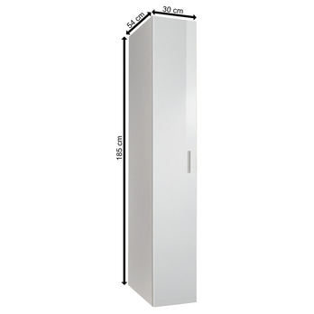 Skriňa MATLA 645, biela, šírka 30 cm 2
