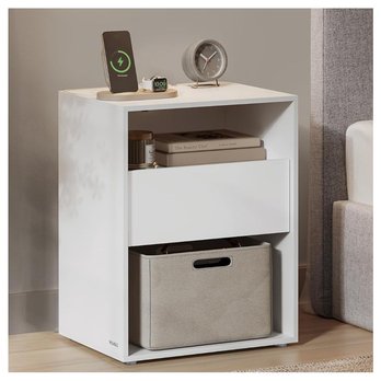 Nočný stolík MATTE biela 1