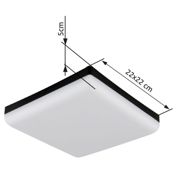 Stropné svietidlo MATTHEW IV čierna 5