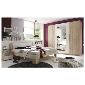 Šatníková skriňa MATTINO dub sonoma/biela 1