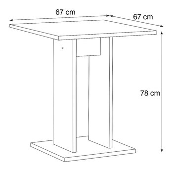 Jedálenská zostava MATTIS III staré drevo/čierna/sivá 3
