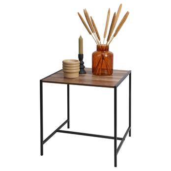 Prístavný stolík MAURA čierna/dub 1