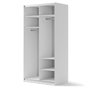 Šatníková skriňa MAXI biela, šírka 120 cm 2