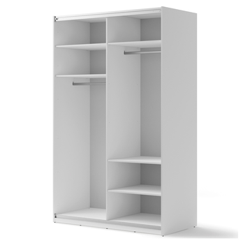 Šatníková skriňa MAXI biela, šírka 150 cm 2