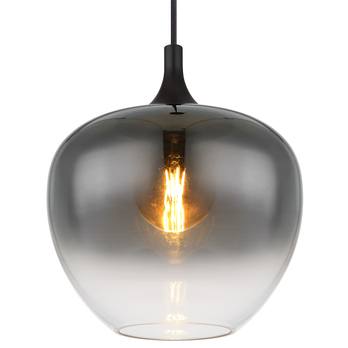 Závesné svietidlo MAXY 1 čierny kov/dymové sklo 3