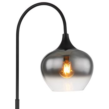 Stojacia lampa MAXY 3 čierny kov/dymové sklo 2