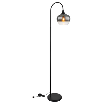 Stojacia lampa MAXY 3 čierny kov/dymové sklo 4