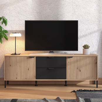 TV komoda MAYENNE čierna/dub artisan 1