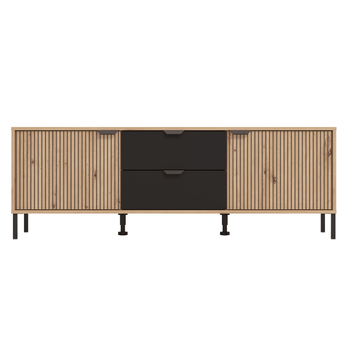 TV komoda MAYENNE čierna/dub artisan 3