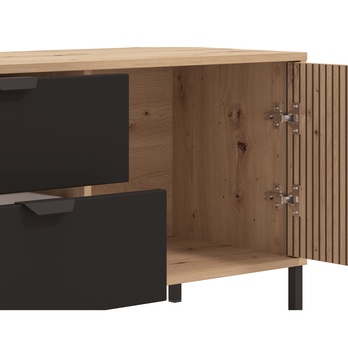 TV komoda MAYENNE čierna/dub artisan 4