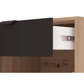 TV komoda MAYENNE dub artisan/čierna 3