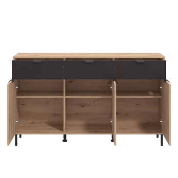 Komoda MAYENNE dub artisan/čierna 2