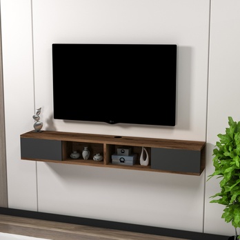 TV stolík MAYER antracitová/orech 1