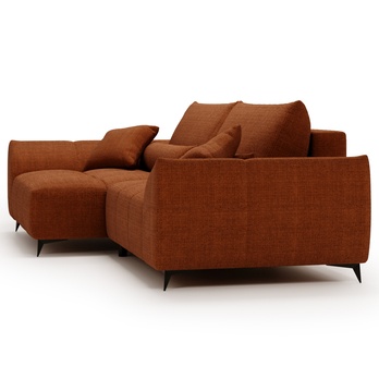 Sedacia súprava MEDA ľavá, oranžová 6