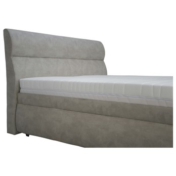 Posteľ MEDINE svetlosivá, 160x200 cm 2