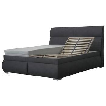 Posteľ MEDINE antracitová, 160x200 cm 3