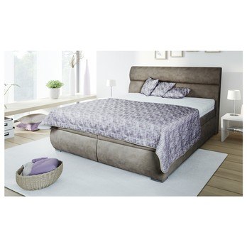 Posteľ MEDINE svetlohnedá, 160x200 cm 2