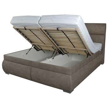 Posteľ MEDINE svetlohnedá, 160x200 cm 3