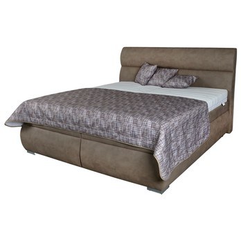 Posteľ MEDINE svetlohnedá, 160x200 cm 4