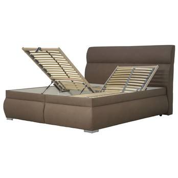 Posteľ MEDINE tmavohnedá, 160x200 cm 1