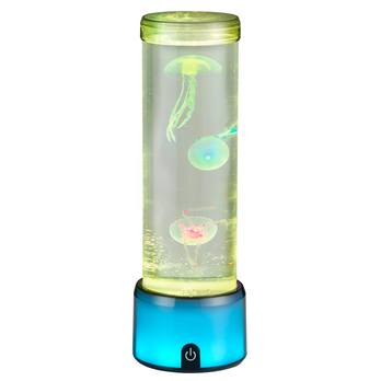 Stolná lampa MEDUSA šedá/priehľadná 2