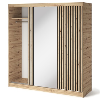 Šatníková skriňa MEERIO II dub artisan 2