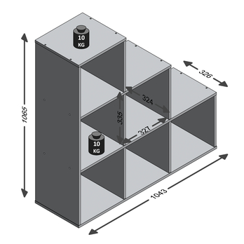 Regál MEGA 1 dub artisan 4