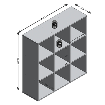 Regál MEGA 5 dub artisan 4