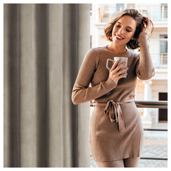 Záves MELANIE 2 hnedá, 140x270 cm 8