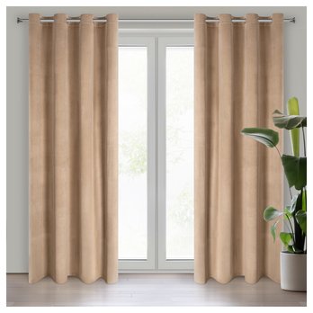 Záves MELANIE tmavobéžová 2