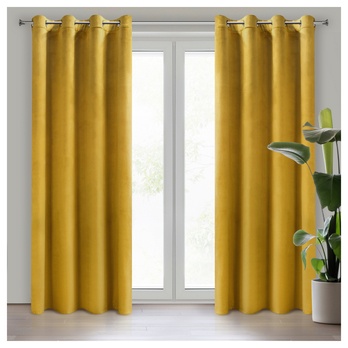 Záves MELANIE horčicová 2