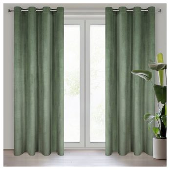 Záves MELANIE tmavá mätová 1