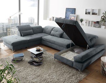 Sedacia súprava MELFI ľavá, antracitová 6