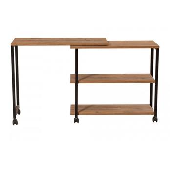 Prístavný stolík MELIN prírodná/čierna 3