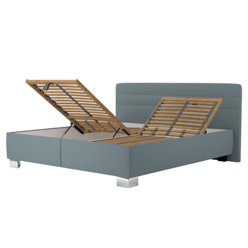 Posteľ s matracom MELISSA sivomodrá, 180x200 cm 1